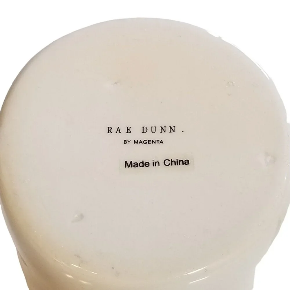 Authentic Rae Dunn Wisdom Ceramic Coffee Mug‎ Magenta Artisan Collection